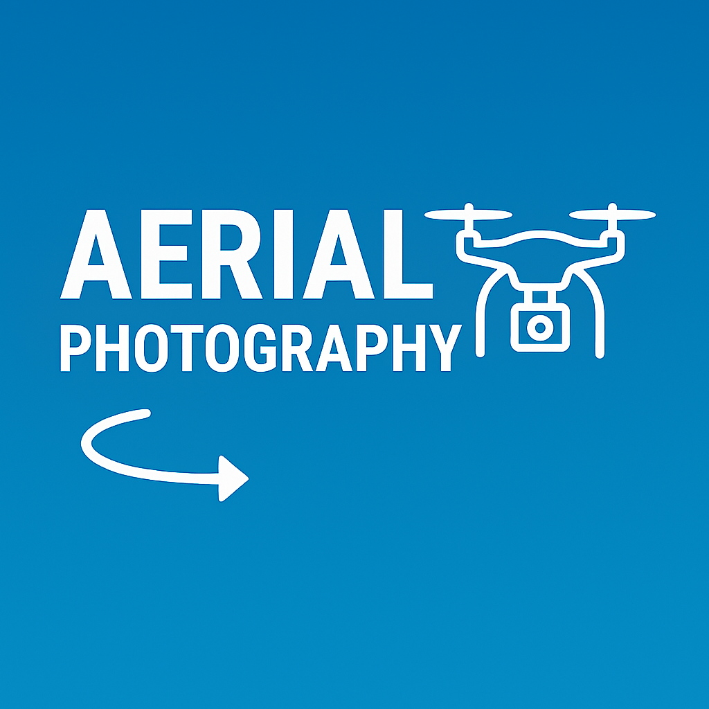 Aerial drone photograph of landscape